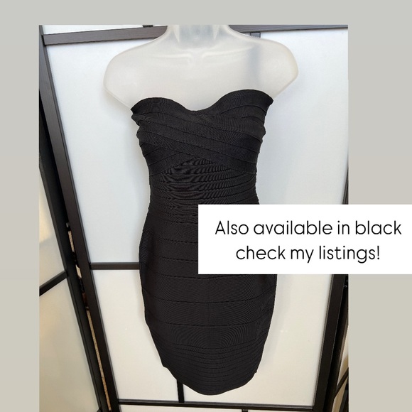 Y2K ShopFashionTherapy Bandage Dress Pink Nude SMALL - Picture 7 of 7